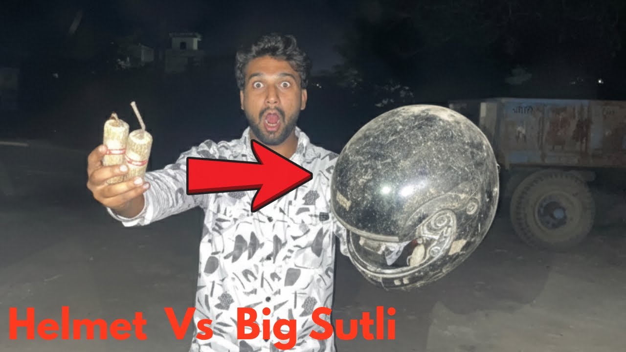 Helmet vs Big Sutli 🎆| Will it Survive? Diwali Special 🔥