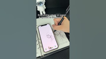 Everything I draw on paper is synced to the phone #notebook