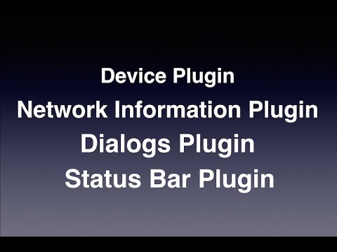 Essential PhoneGap Plugins | Device, Network Information, Status Bar and Dialogs