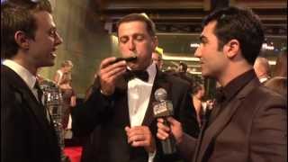 Karl Stefanovic breathalysed - The Silic & Lee Show at the Logies 2012