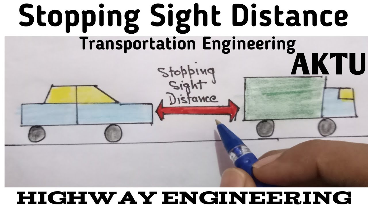 Stopping sight distance in hindi | Highway Engineering | GATE ESE IES SSC JE