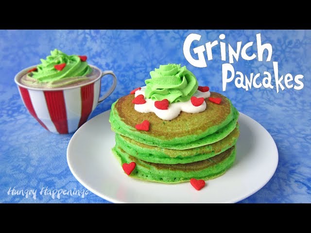 Grinch Pancakes  Copycat IHOP Grinch Pancakes