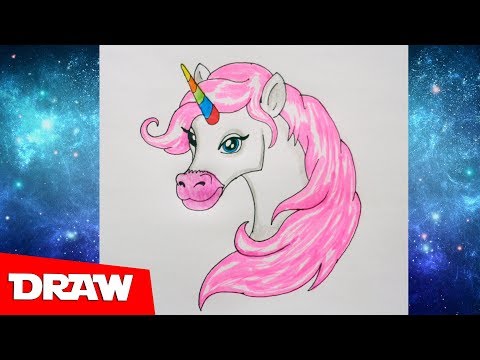 How to draw Unicorn, Как нарисовать Единорога