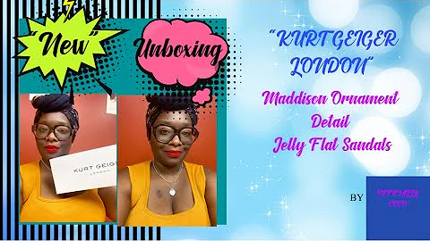UNBOXING|KURT GEIGER LONDON MADDISON JELLY BLACK SANDALS|OFFICIALLY COCO