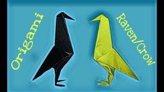 Origami Crow – How To Make Easy Origami Crow/Raven