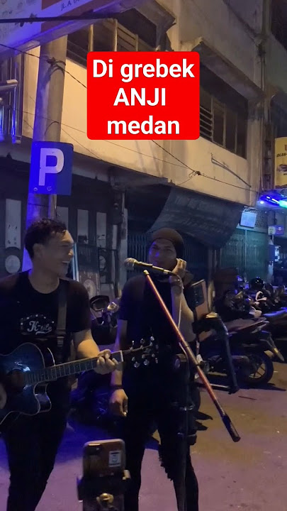 DETIK DETIK DI GREBEK ANJI medan waktu ngamen di pasar kaget #pengamenbinjai #pengamenviral
