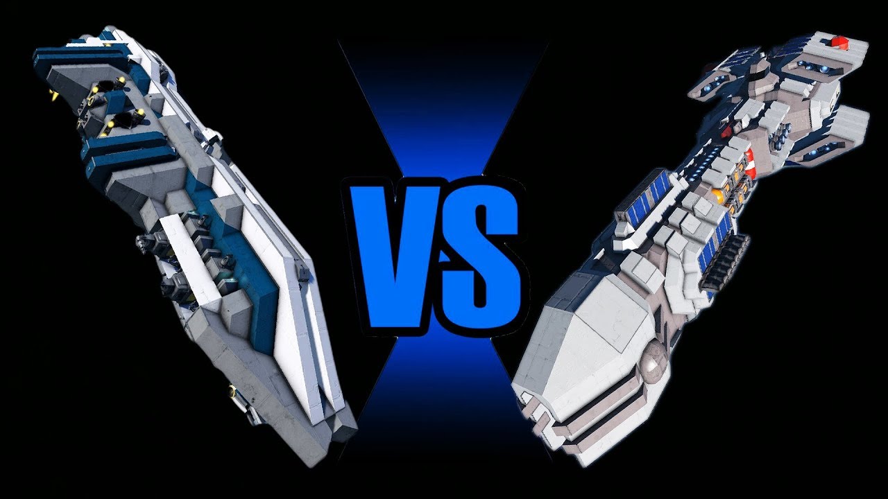 Space Engineers - EPIC Fleet Battle ( EP3 ) - YouTube