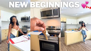 MOVING VLOG 5: Empty luxury apartment tour in Toronto 🇨🇦❤️