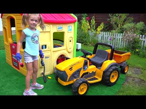 Backyard Toy Vehicle Play | Kids Creative Construction Adventure