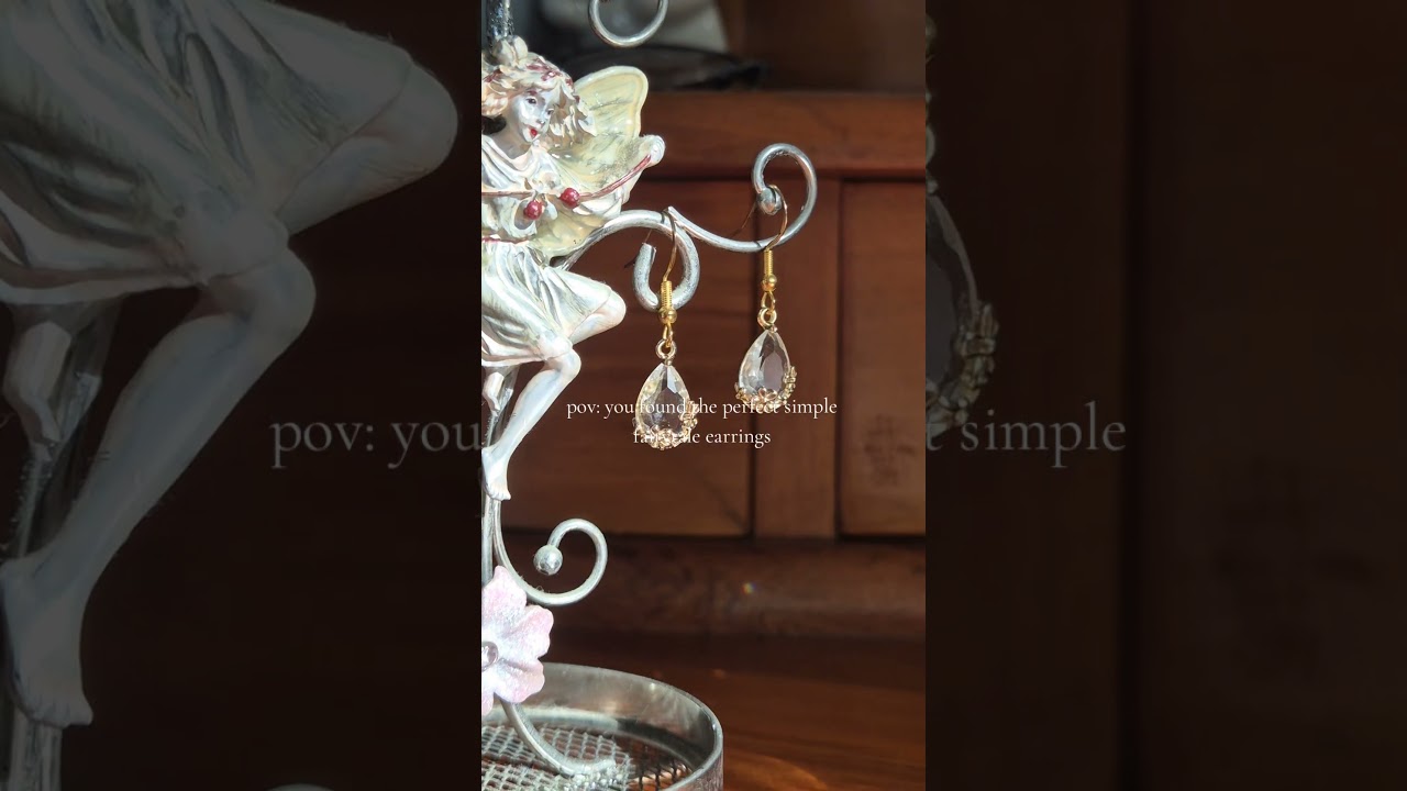 Pov: you found the perfect simple fairytale earrings 
