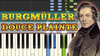 Douce Plainte - Op.100 No.16 - Friedrich Burgmüller [Piano Tutorial] (Synthesia)