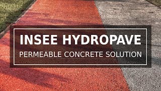 Permeable concrete solution INSEE HYDROPAVE - What make our city MORE SUSTAINABLE