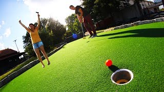 MINI GOLF FACE OFF ROUND 3! | Husband vs. Wife