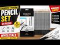 Wholesale Sketch Pencil Set for Drawing & Shading | 24 PCS