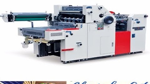 SINGLE COLOR OFFSET PRINTING MACHINE WITH NUMBERING&PERFORATING