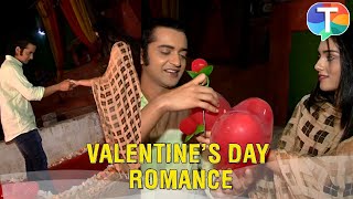 Sumedh Mudgalkar & Mallika Singh blush as they give rose during ROMANTIC Valentine's Day celebration