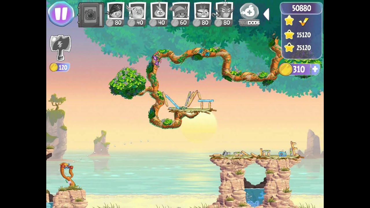 Angry Birds Stella! Chapter 2! Уровень 10 и 11! Идеально! Серия 32 ...