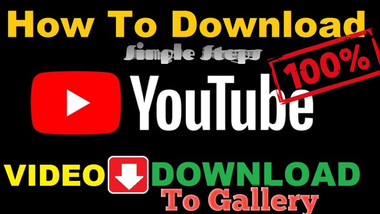 How To Download YouTube Video To Gallery YT Video Download Karo
