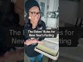 The Elders’ Rules for New Years Fasting