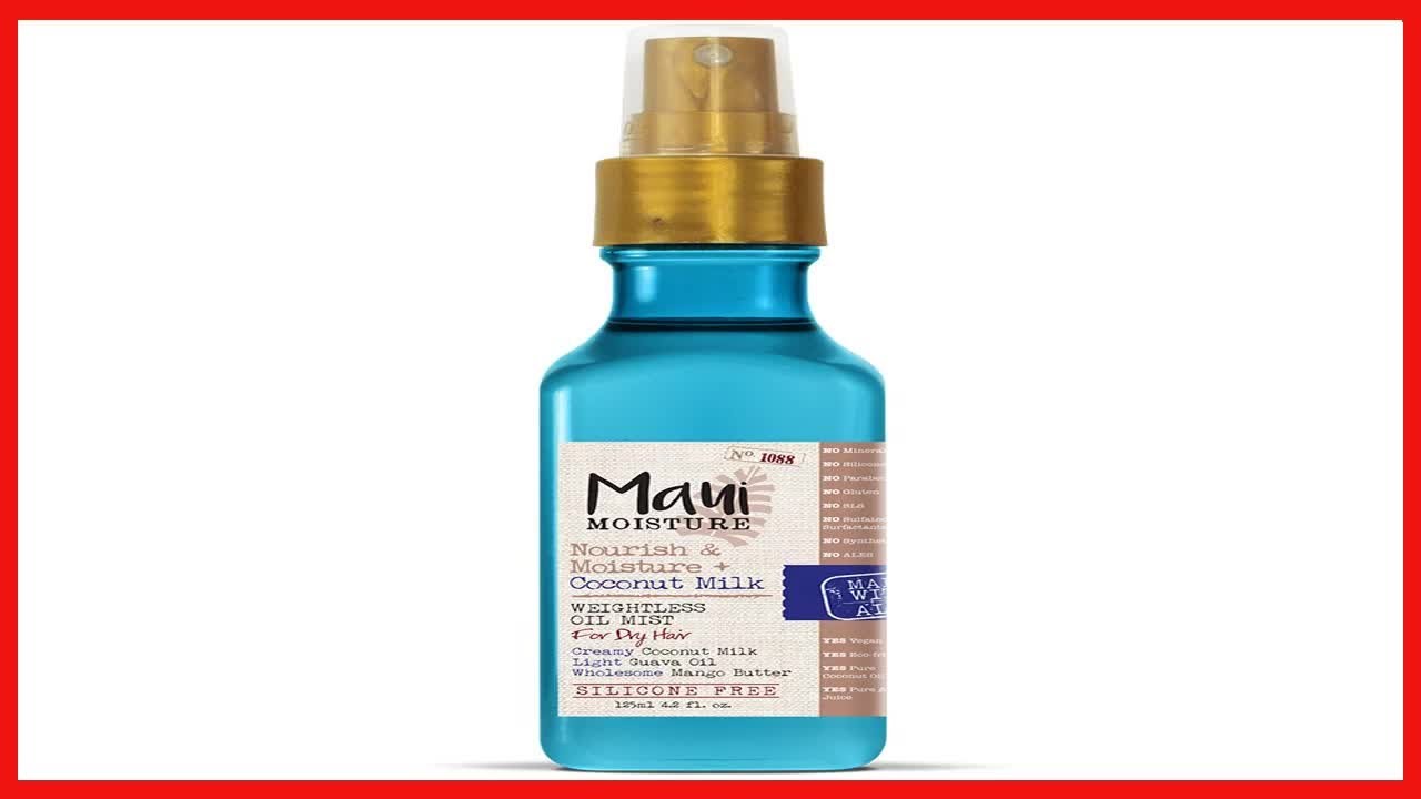 Maui Moisture Nourish & Moisture + Coconut Milk Weightless Oil Mist, Leave-In Spray Treatment