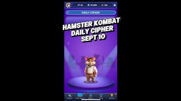 10 September 2025 Hamster Kombat GameDev Daily Cipher #hamsterkombat #hamsterkombatdailycipher
