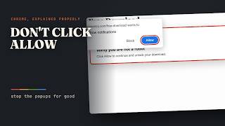 Stop Chrome Notifications and Pop-Ups'