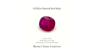 0.55Cts Natural Red Ruby