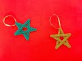 Easy making wall hangings for Christmas | Christmas stars | Christmas ornaments | 1 min X&#39;mas crafts