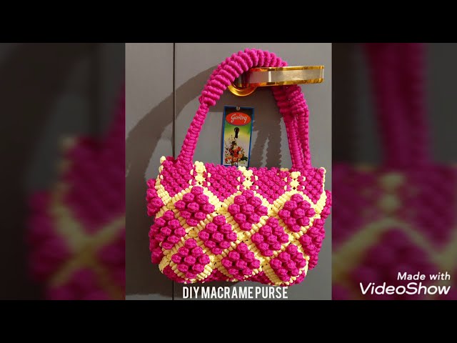 Image of Macrame Purse Handbag Design-UD159604-Picxy