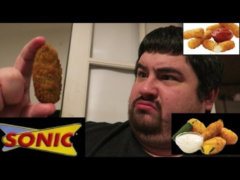 Sonic Mozzarella Sticks & Ched 'R' Peppers Review - YouTube