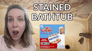 Can you use magic eraser on porcelain tub?