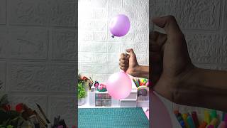 Balloon And Pen Magic | balloon  hawa me latak gya #shorts #diy #craftideas #handmade