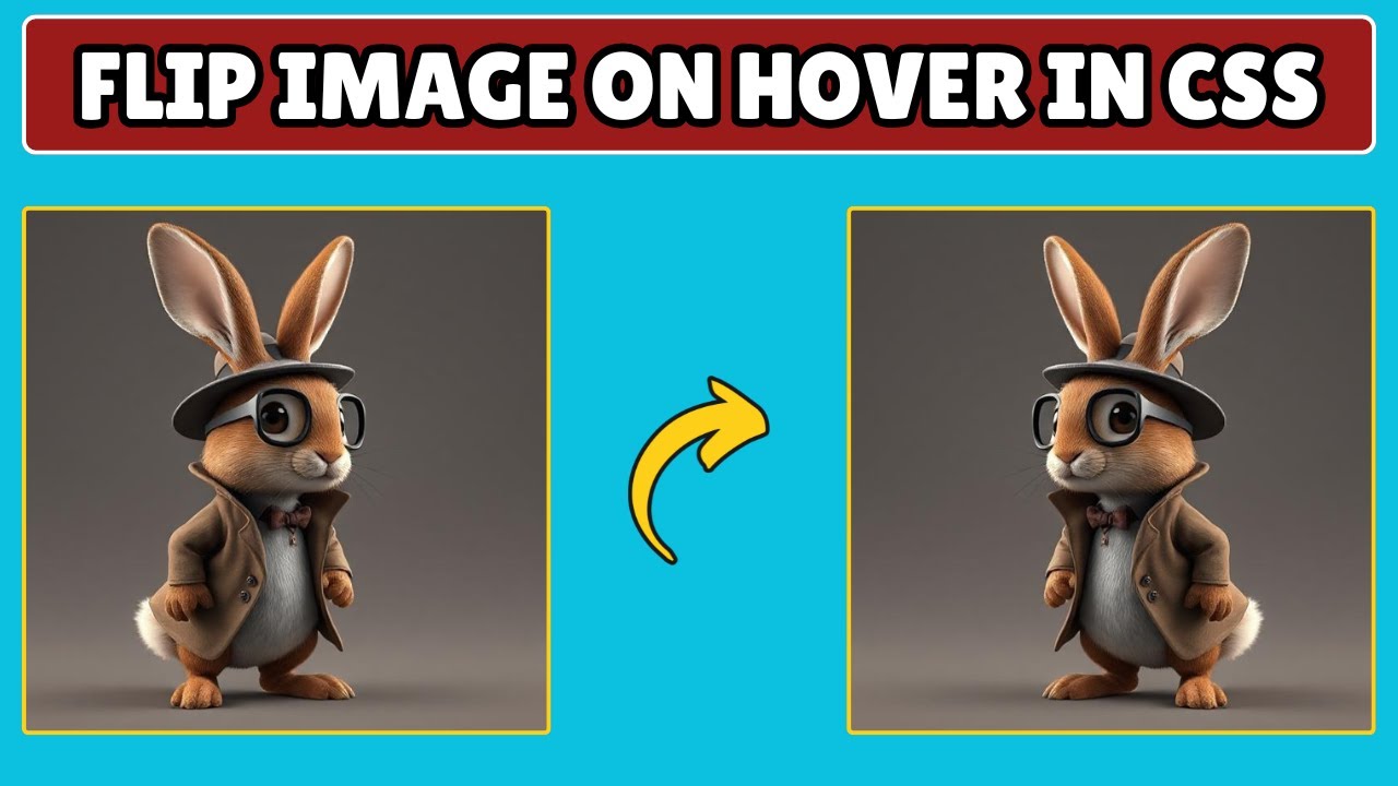 How to Flip an Image on Hover in HTML and CSS - YouTube