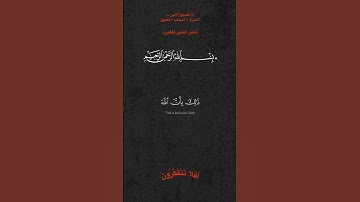 ومن عاقب بمثل ما عوقب به ثم بغي عليه لينصرنه الله#تلاوة_خاشعة #quran #قرآن #holyquran #اكسبلور