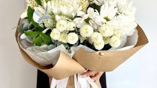 видео: Как сделать букет из хризантем стильно ,быстро и красиво картинка: Как сделать букет из хризантем стильно ,быстро и красиво