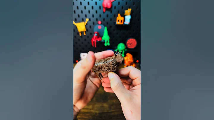 3D printed Hairy Highland Cow Foldable