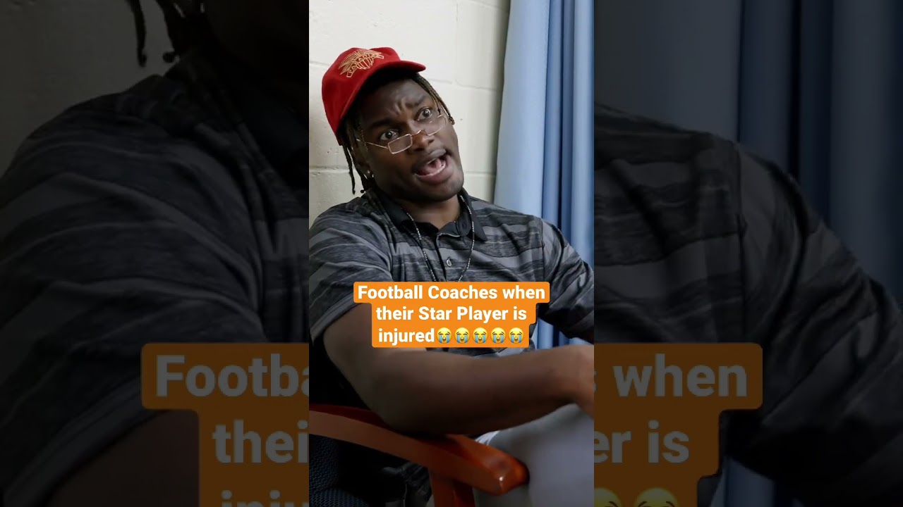 Football Coaches when their Star Player is injured😭😭 #coachjohnson #thaddboii #cju #injury
