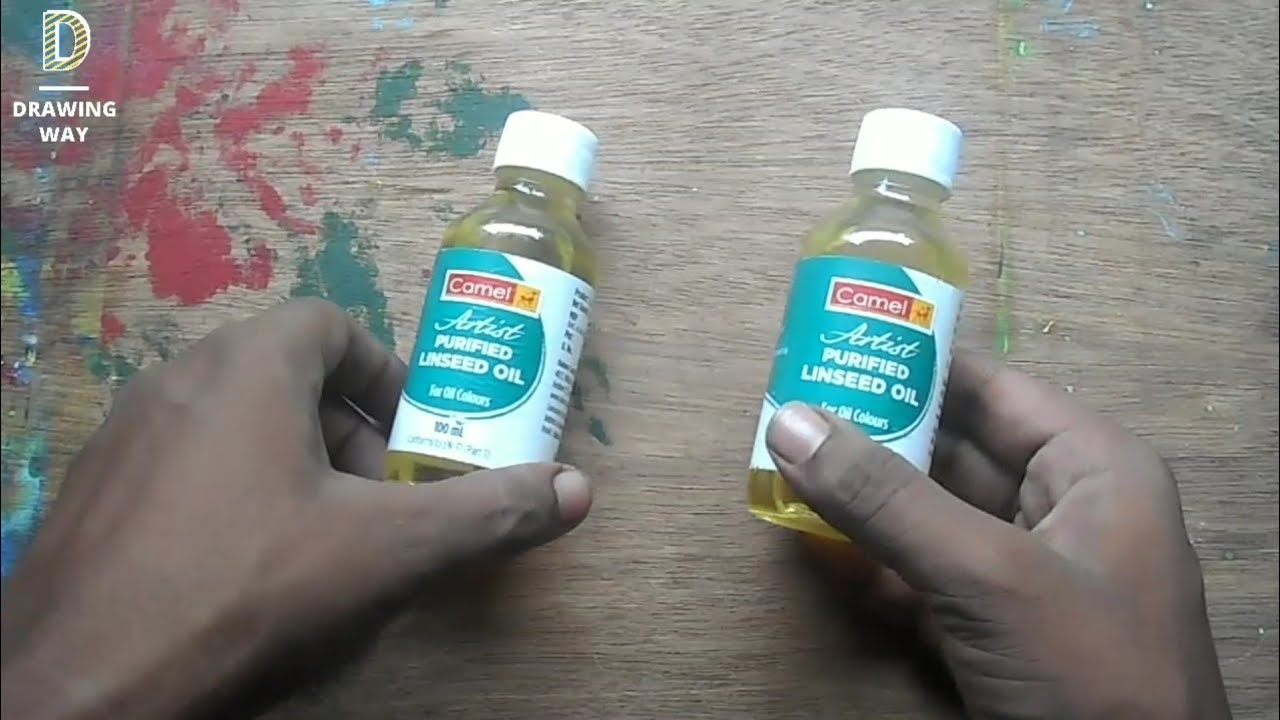 Camel Artist Purified Linseed Oil for Oil Colour (Yellow) unboxing