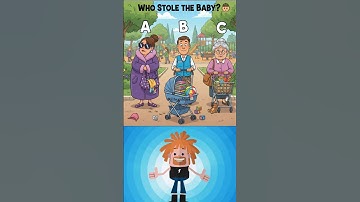 Who stole the Baby 😭 🤷🏼‍♀️ ? #riddle #find #brainteasers #shorts #genius #challenge #quiz #real