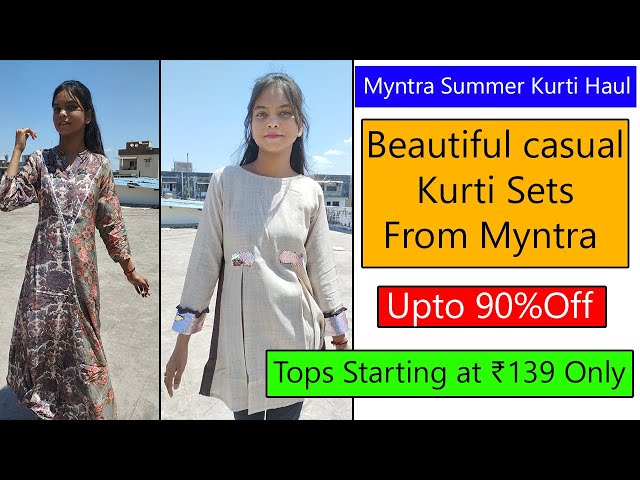 Myntra Kurti Haul 2023 | All Under 499/- || Fashionista Naina Singh -  YouTube