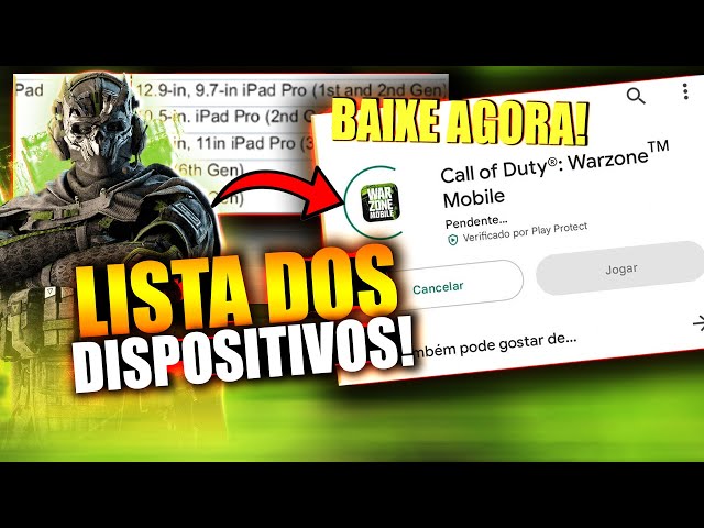 COD WARZONE MOBILE - CELULARES QUE VÃO RODAR O JOGO! 