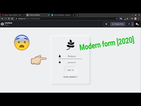 How To Create Login Form In HTML and CSS |   ( Elegant Design )