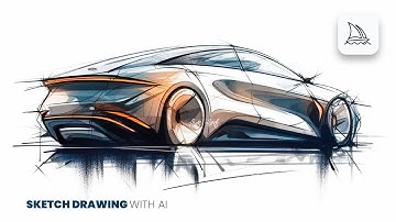 Midjourney Tutorial: How to make sketch drawing - Car
