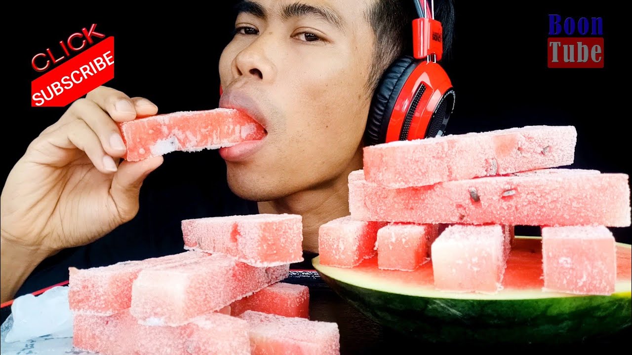 ASMR Watermelon Stick Ice - Extreme Crunchy | EP.338 I BoonTube