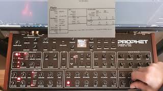 Prophet Rev2 - Piano Sheet Patch from Welsh's Synthesizer Cookbook!
