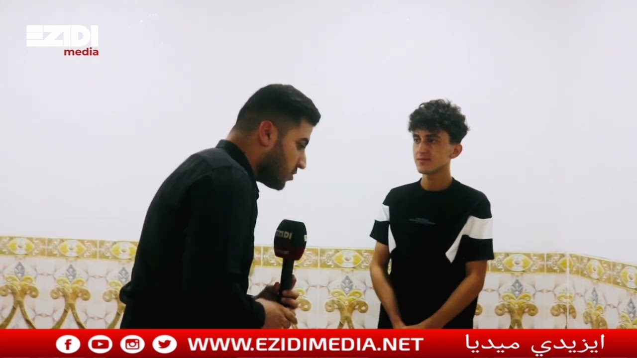 الطالب ساهر شمو من مجمع خانصور الاول على مستوى سنجار بمعدل ‎100.5