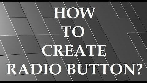 @4 FORM RADIO BUTTON