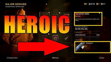 Daily Weapon Order for Heroic Old Captain II Bar Rifle - 5/2 CoD WW2