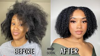 The Maximum RESET routine for dry, damaged curls without big chopping | From Start To Finish