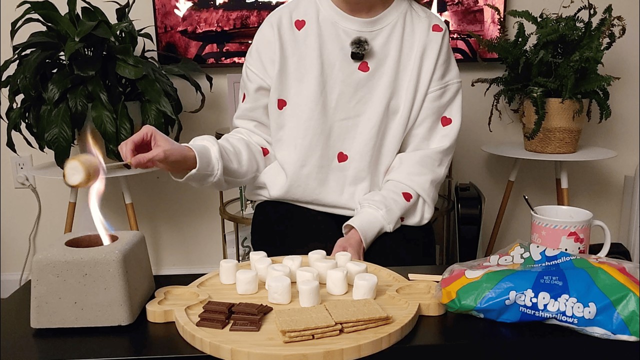 ASMR S'more Date Night ❤️